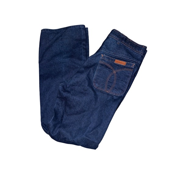 SportaBounds Men's Dark Wash Jeans 31x28 High‎ Rise straight Leg thick denim - Picture 1 of 8